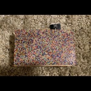 INC Rainbow Sparkle Clutch